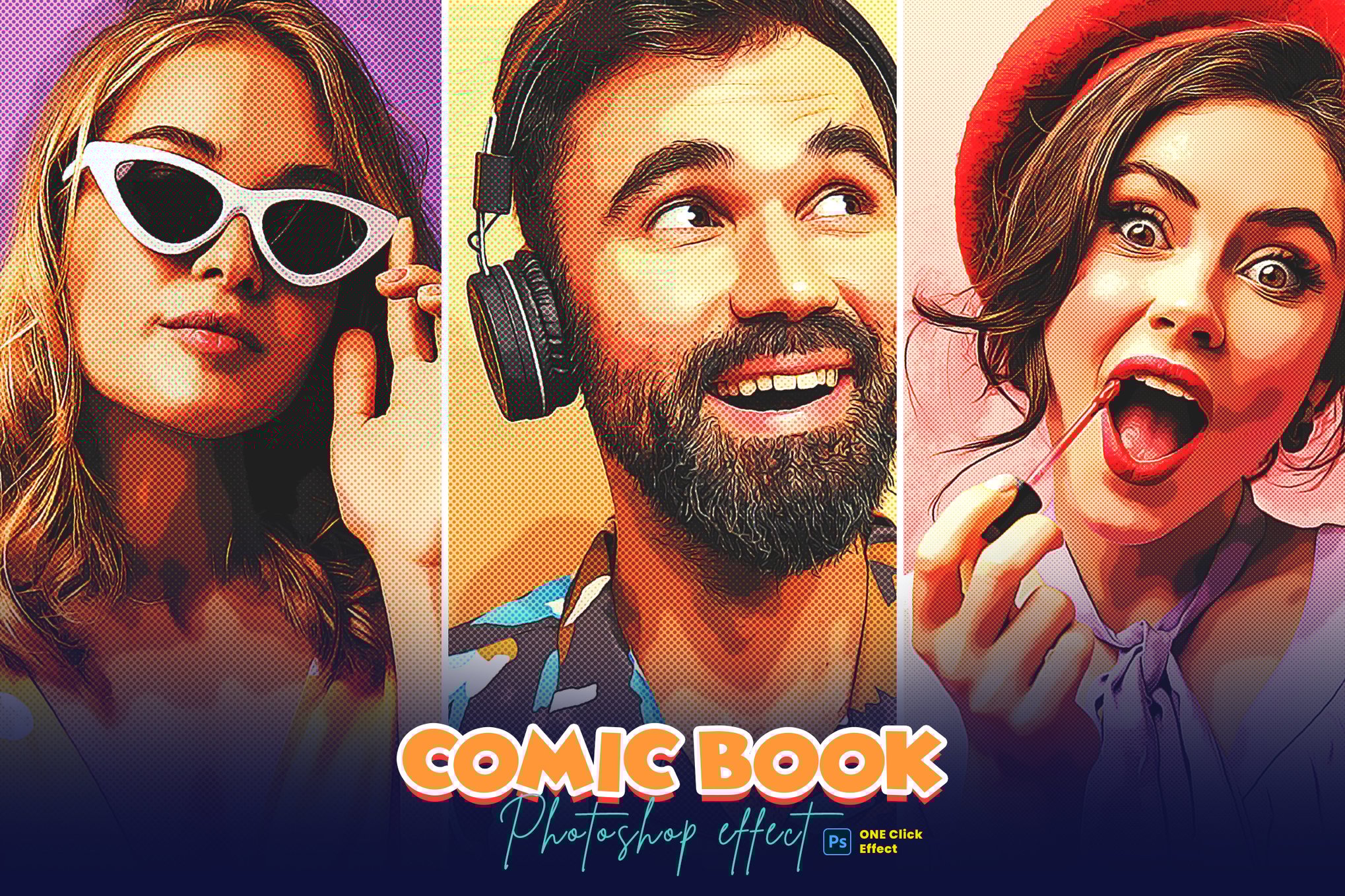 Creative Comic Book Effect Photoshop Action