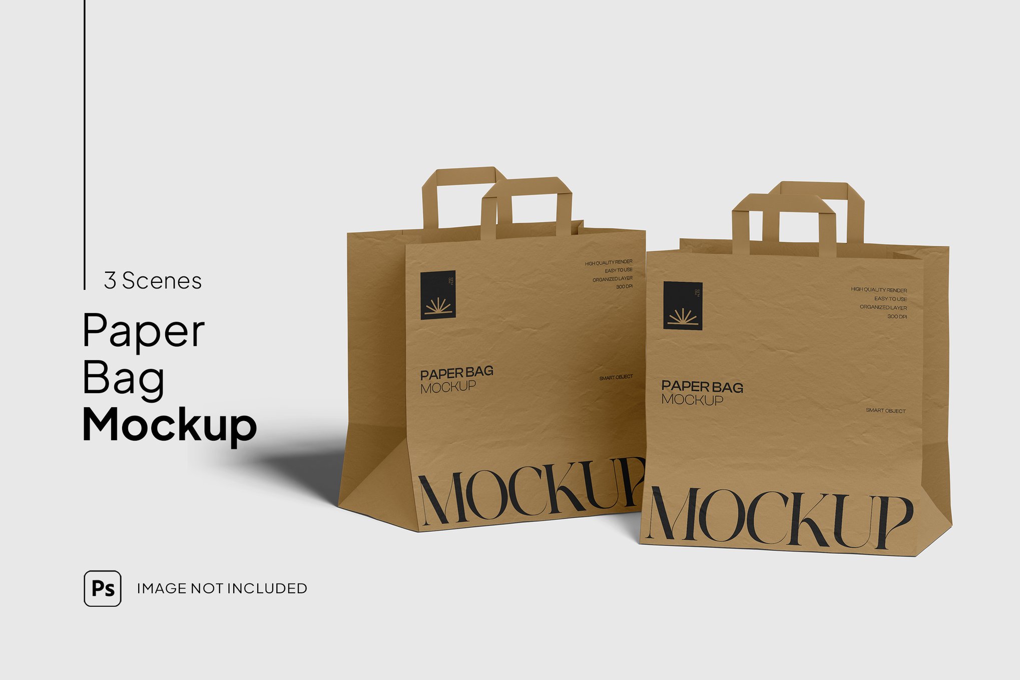 Creative Craft Paper Bag Mockup