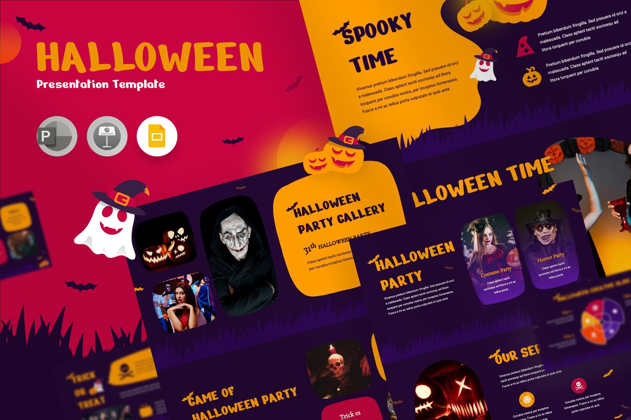 Creative Halloween Google Slides Template