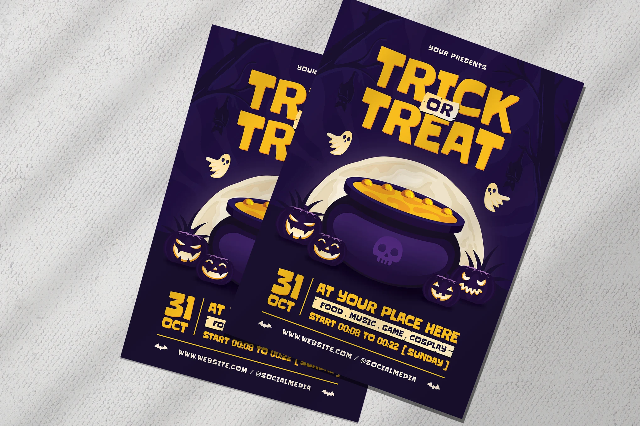 Creative Happy Halloween Flyer Templates