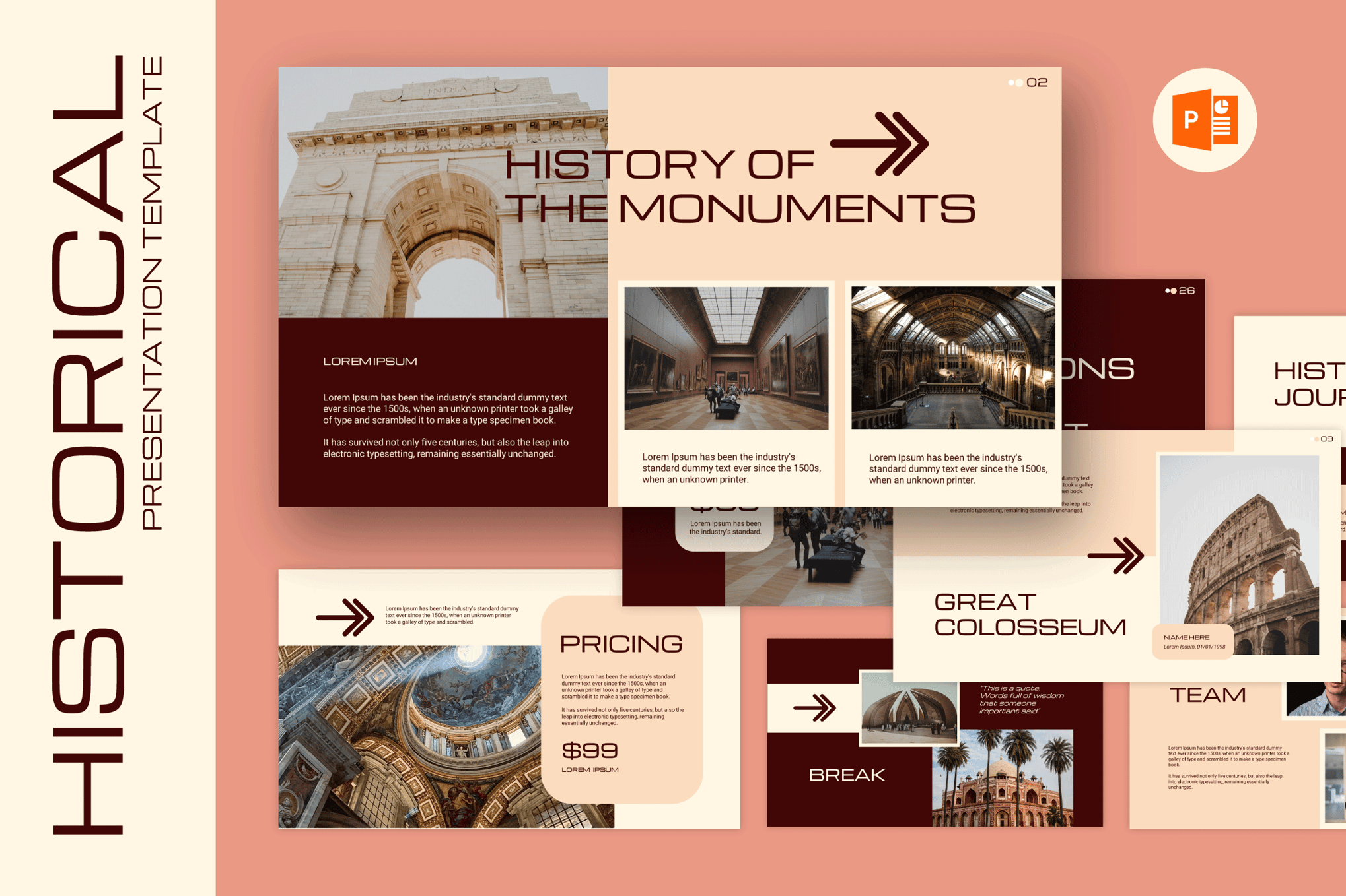 Creative Historical PowerPoint Template