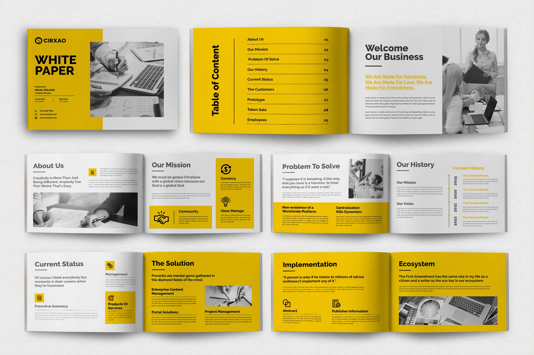 Creative Landscape White Paper Template