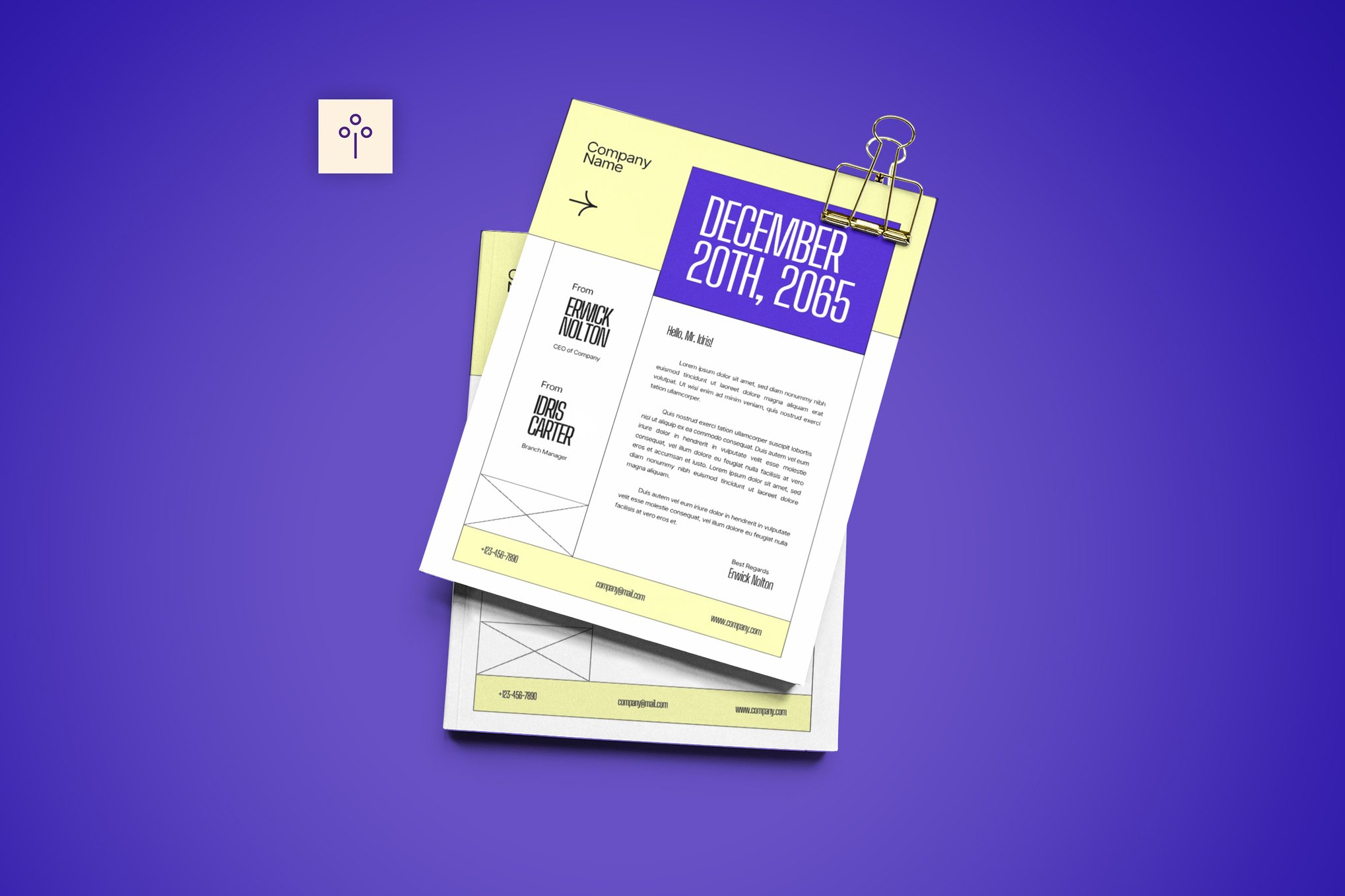 Creative Letterhead Template for Word