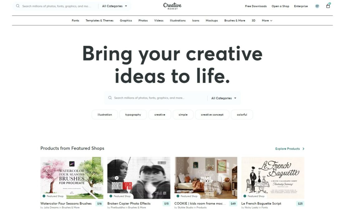 Envato Elements vs Creative Market: Which Is Best? | Design Shack