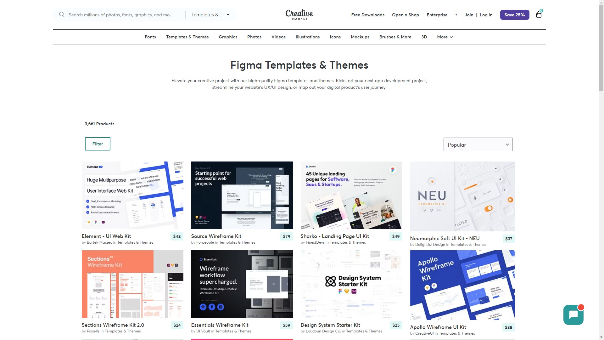 creative market figma tempaltes