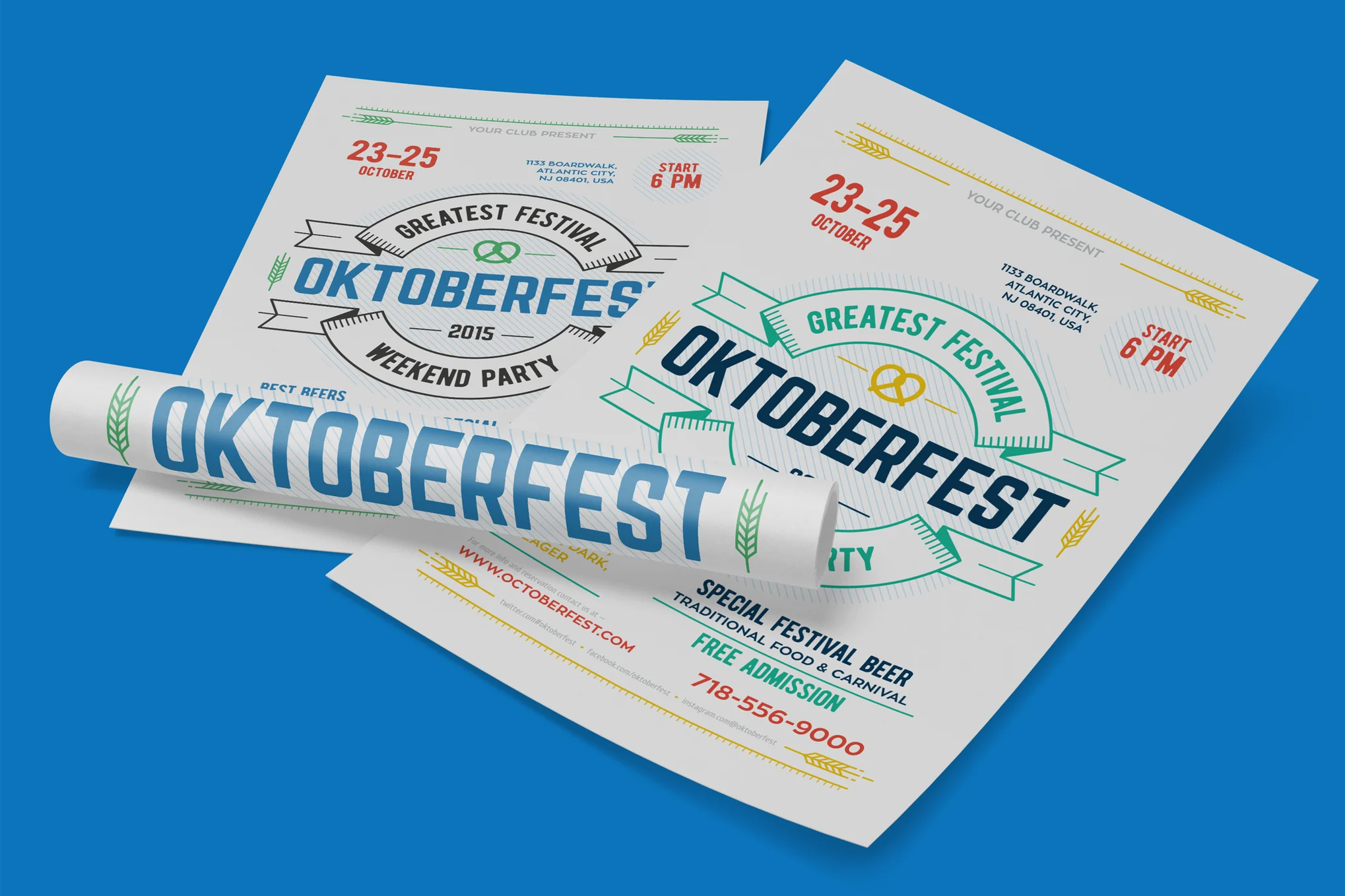 Creative Oktoberfest Invitation Template