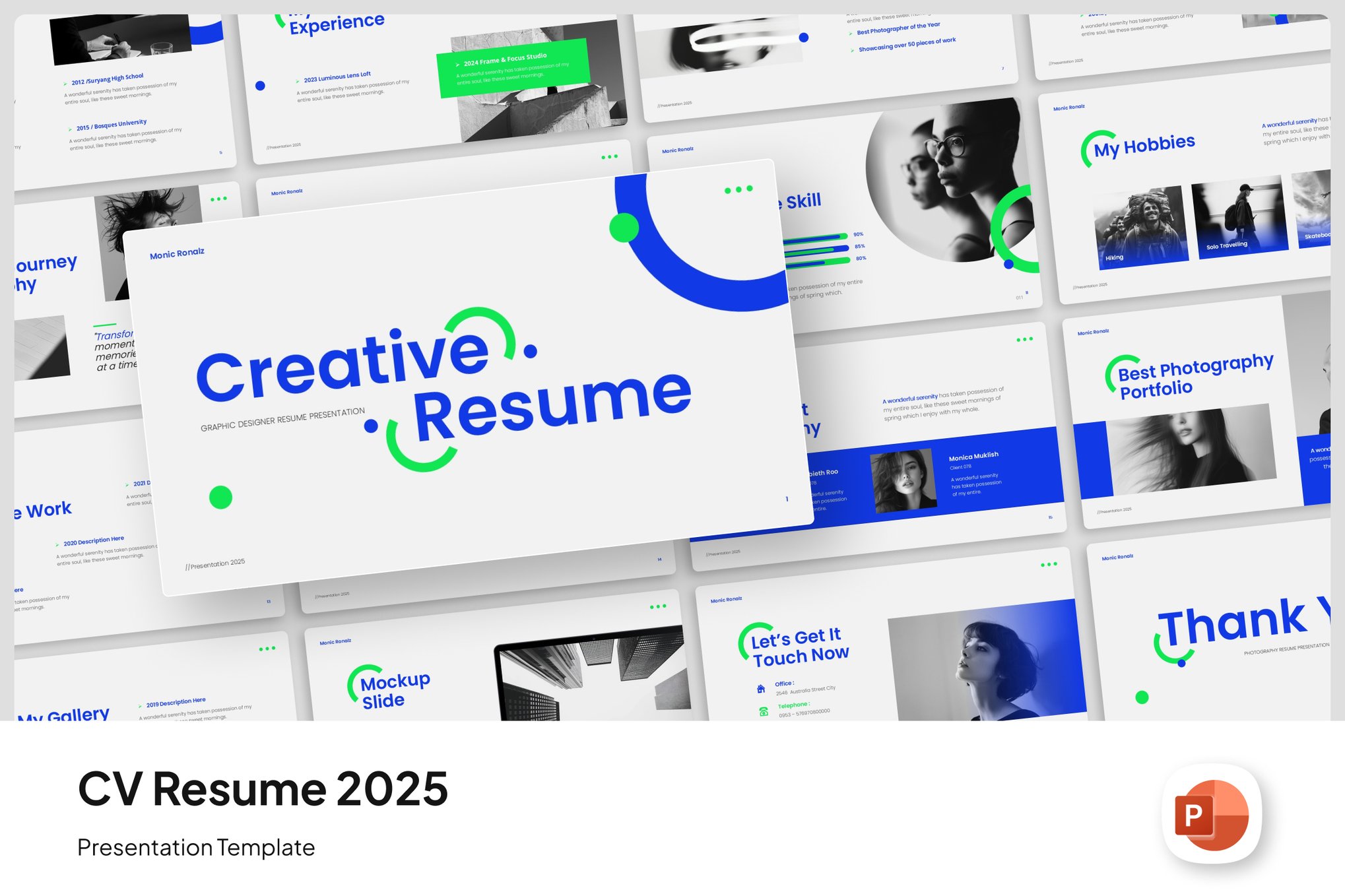 Creative Resume PowerPoint Template