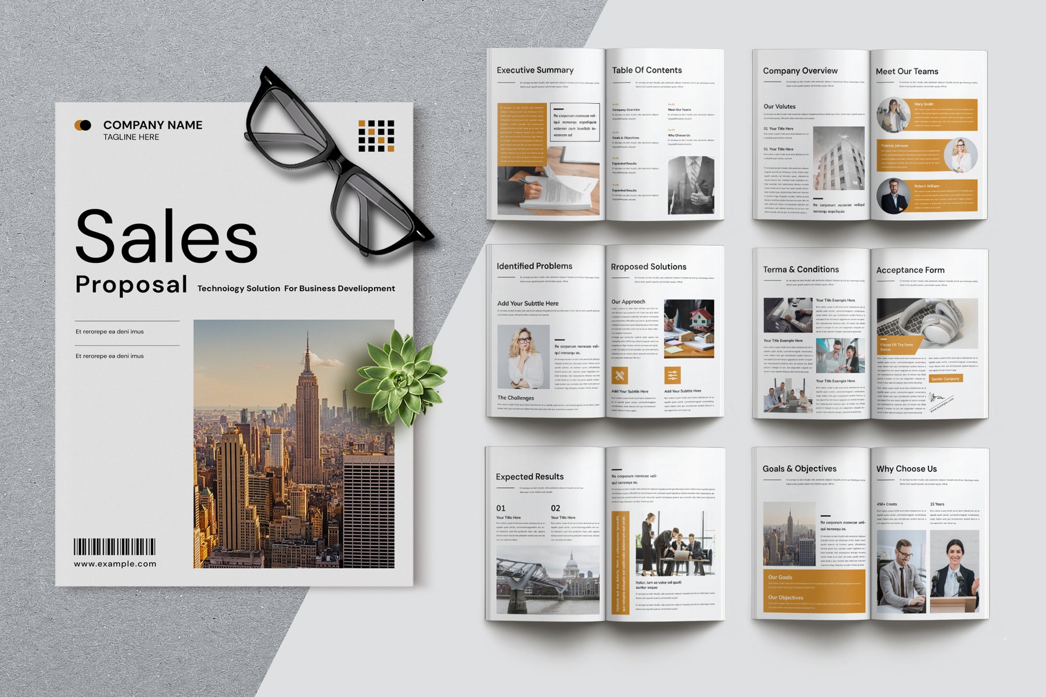 Creative Sales Proposal Brochure Template