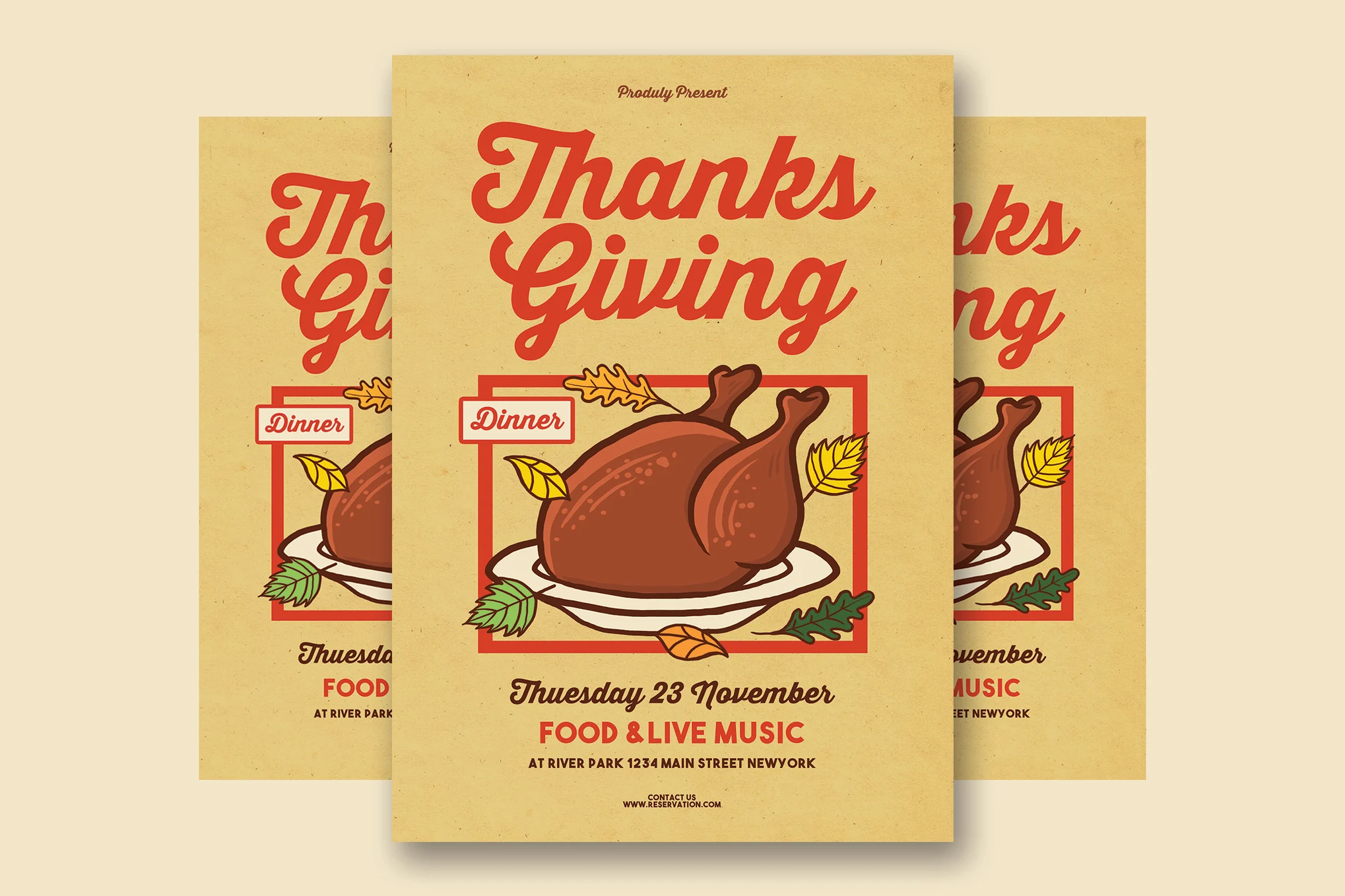 Creative Thanksgiving Flyer Template