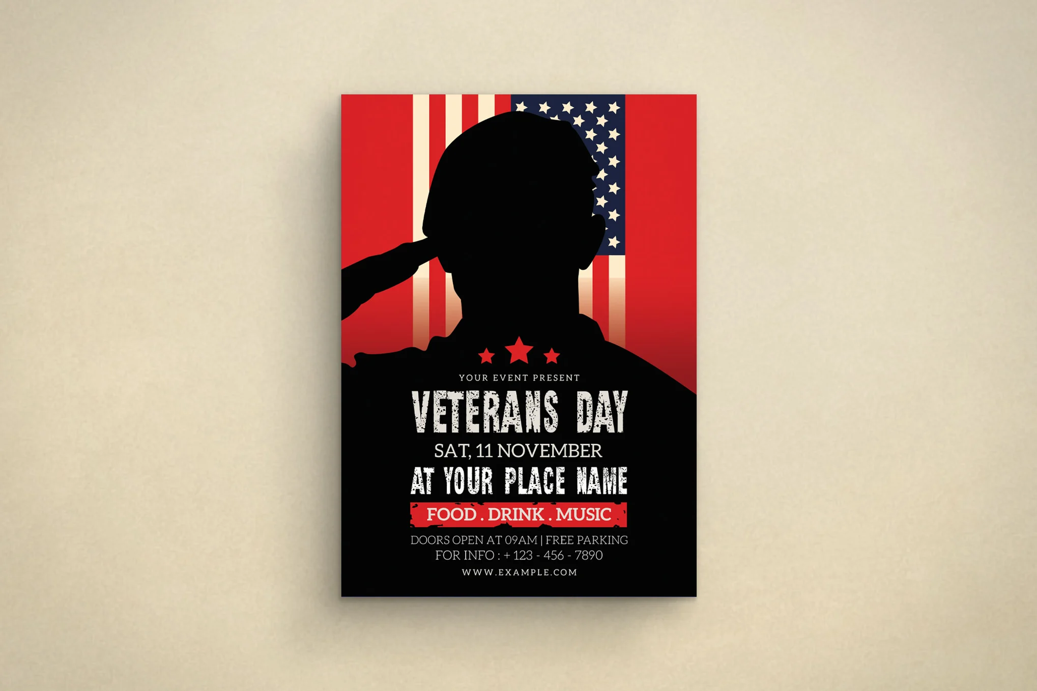 Creative Veterans Day Flyer Template