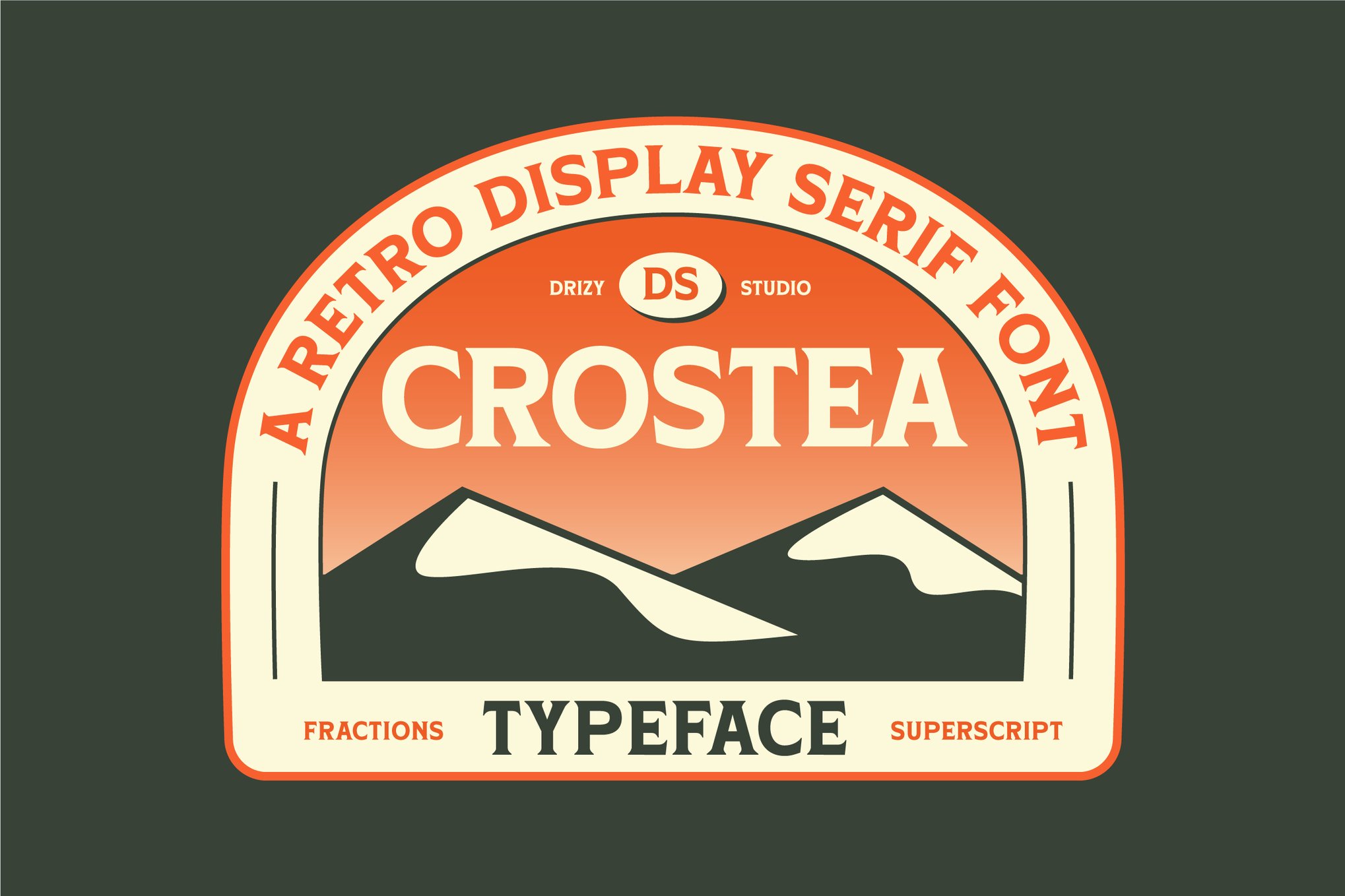 Crostea - Retro Label Font
