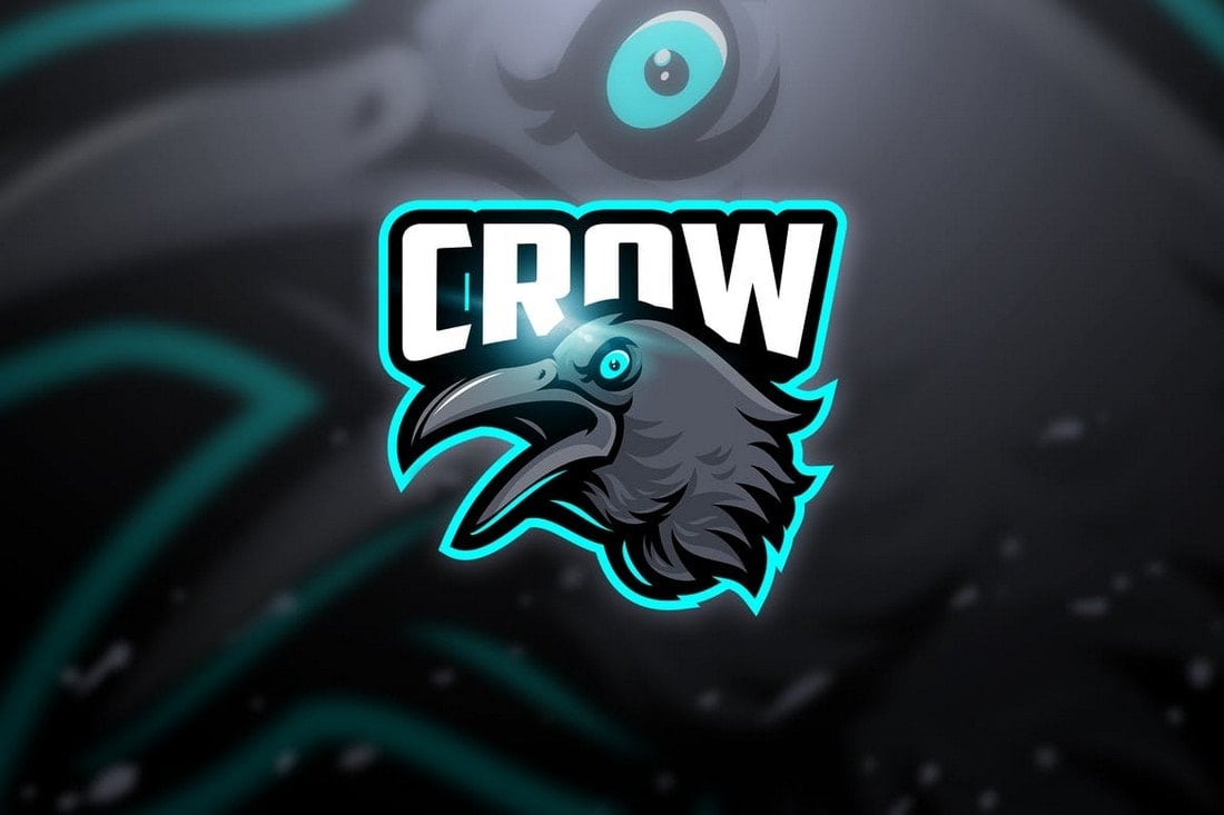 crow neon color logo