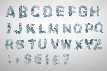 Second alternate image for Crushed Transparent Font