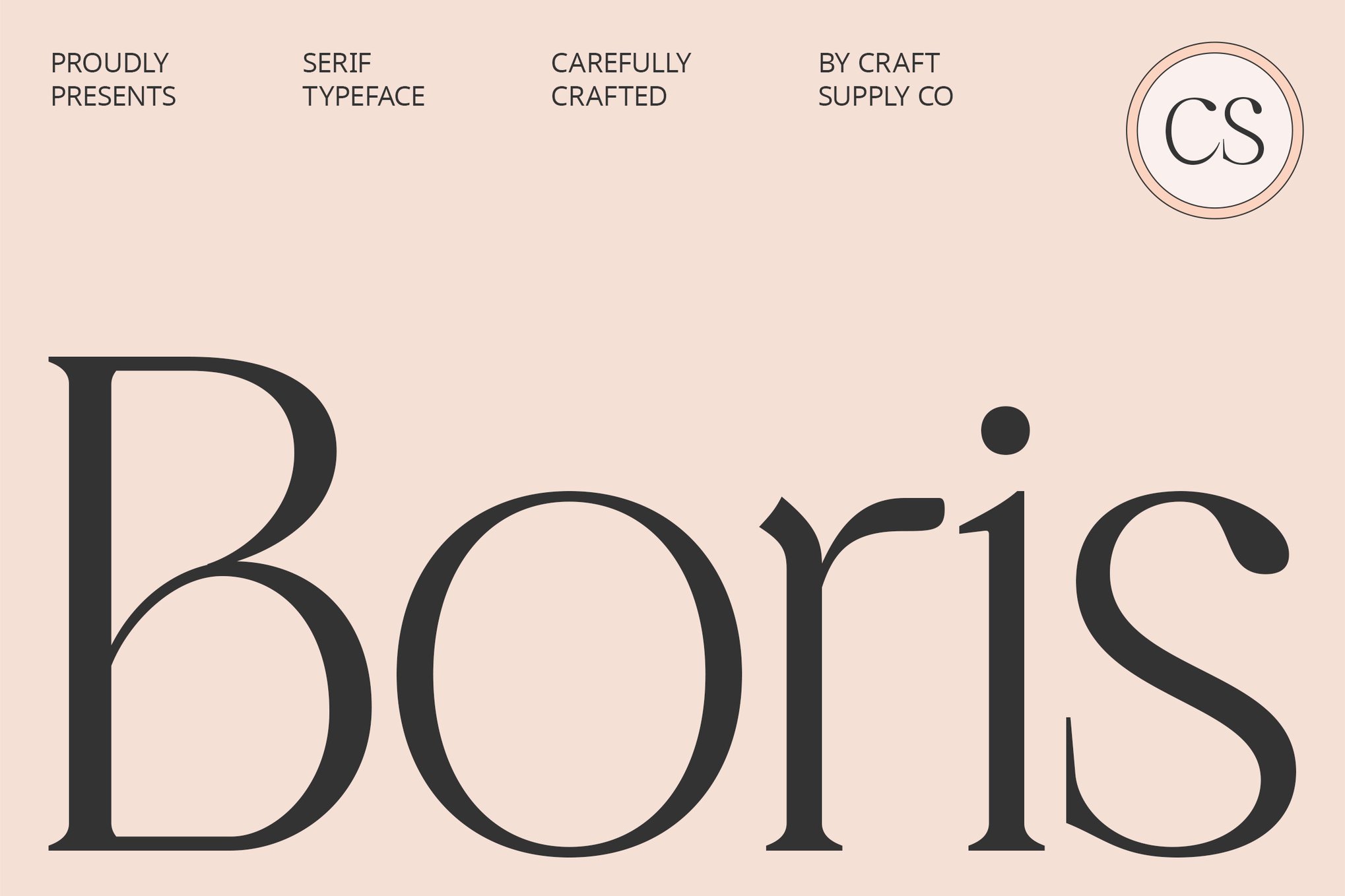 CS Boris - Elegant Trustworthy Font