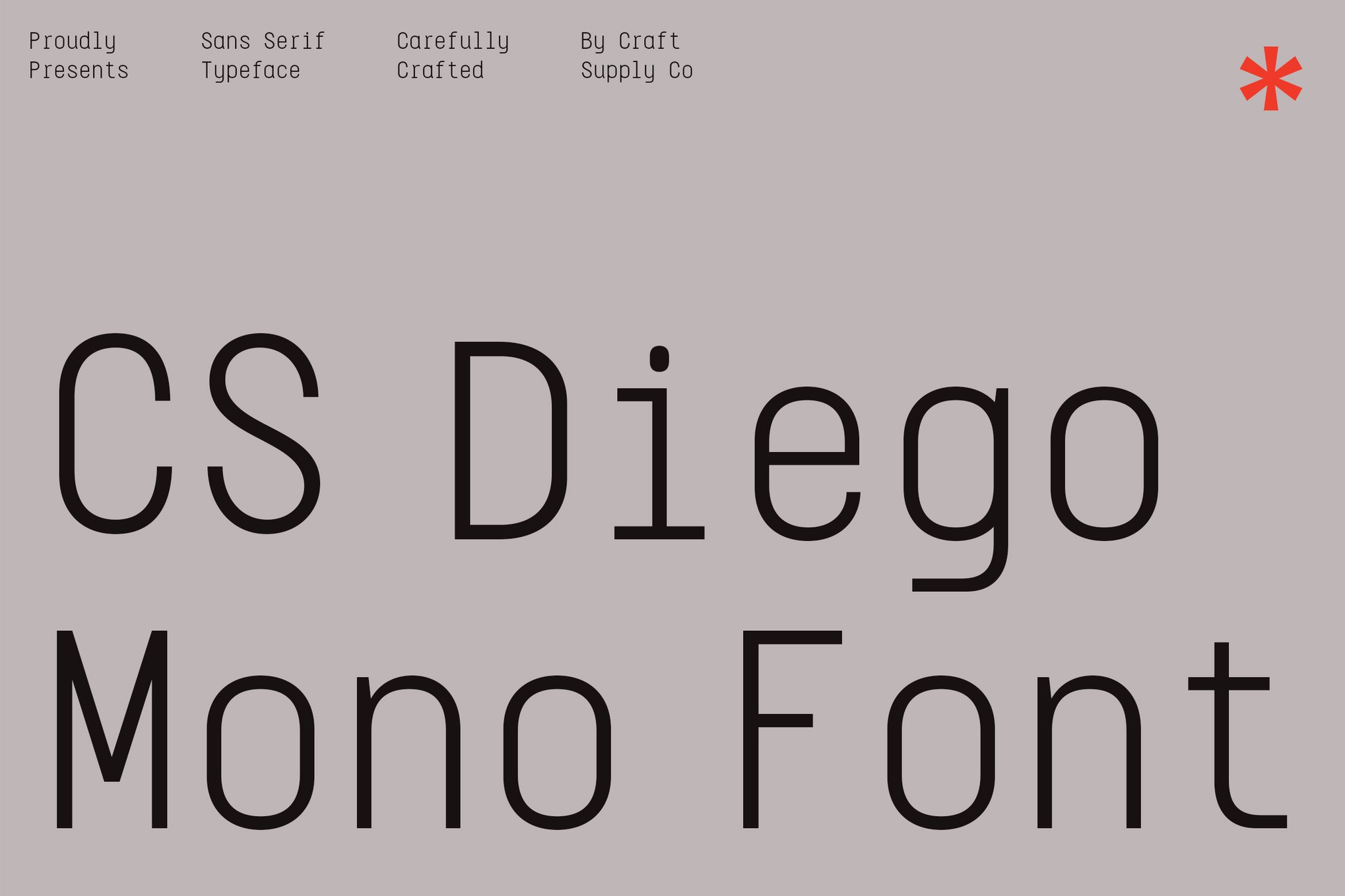 CS Diego Mono - Modern Neutral Font
