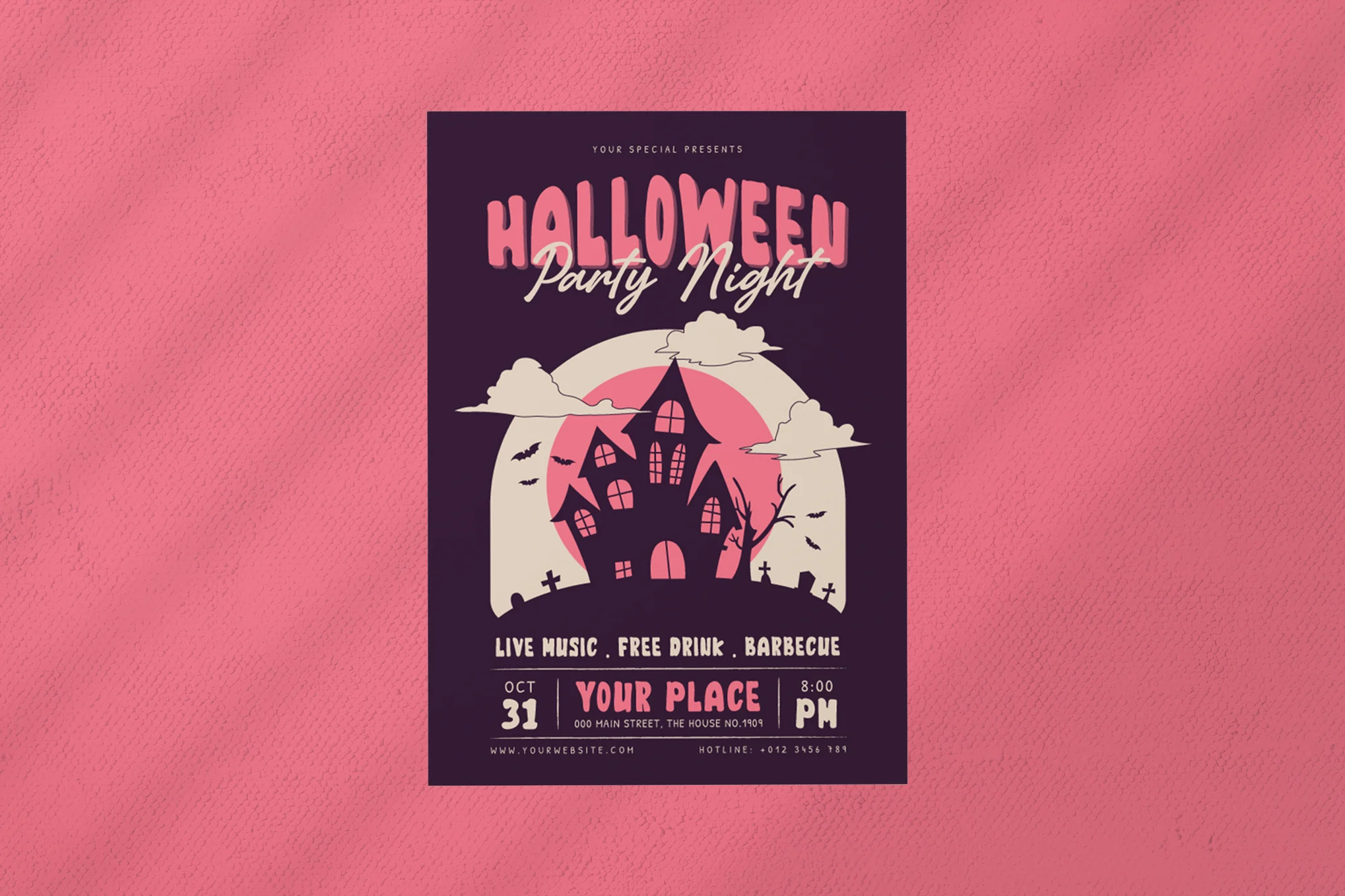 Cute Halloween Flyer Template