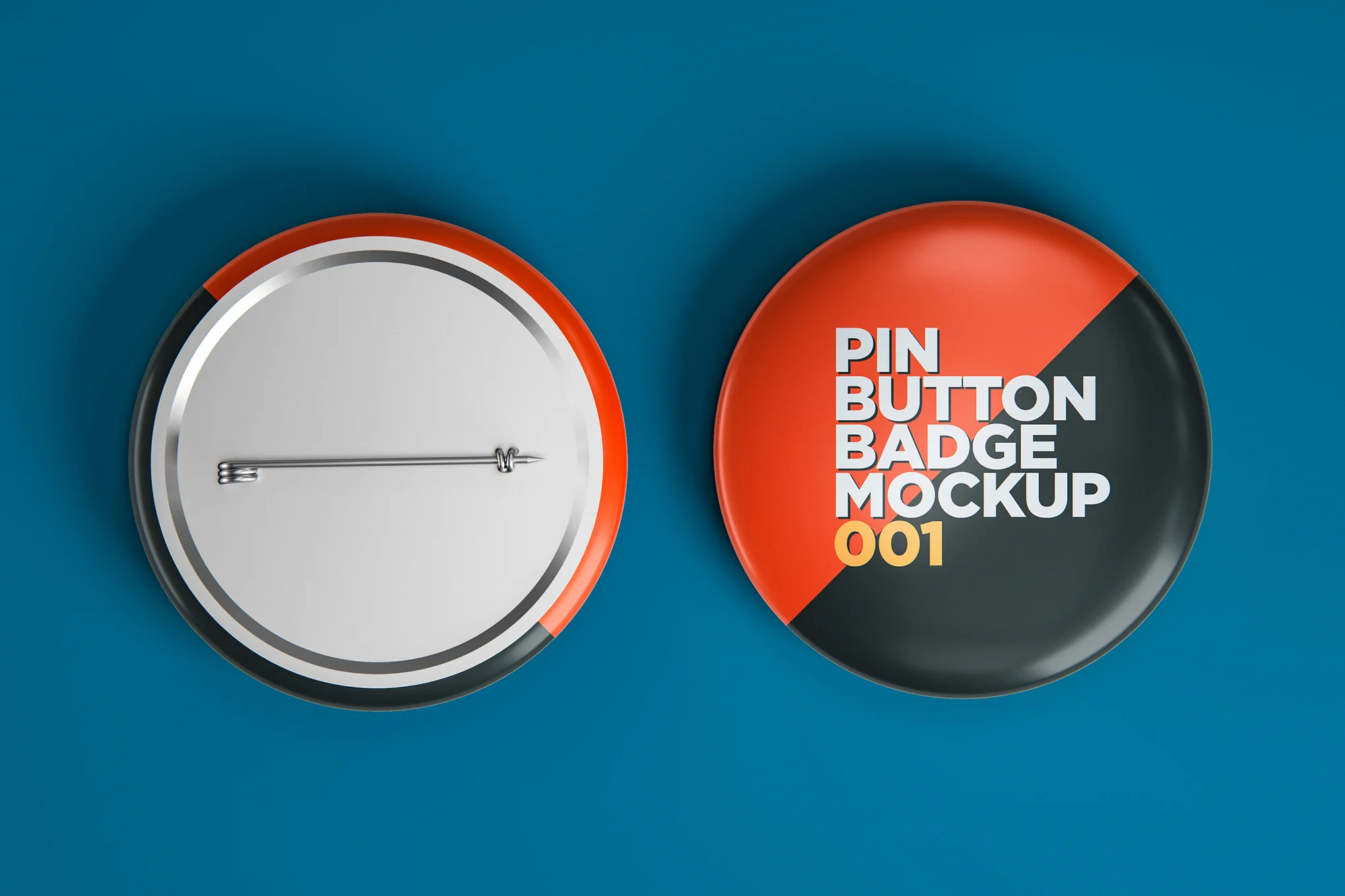 Cutomizable Pin Button Mockup