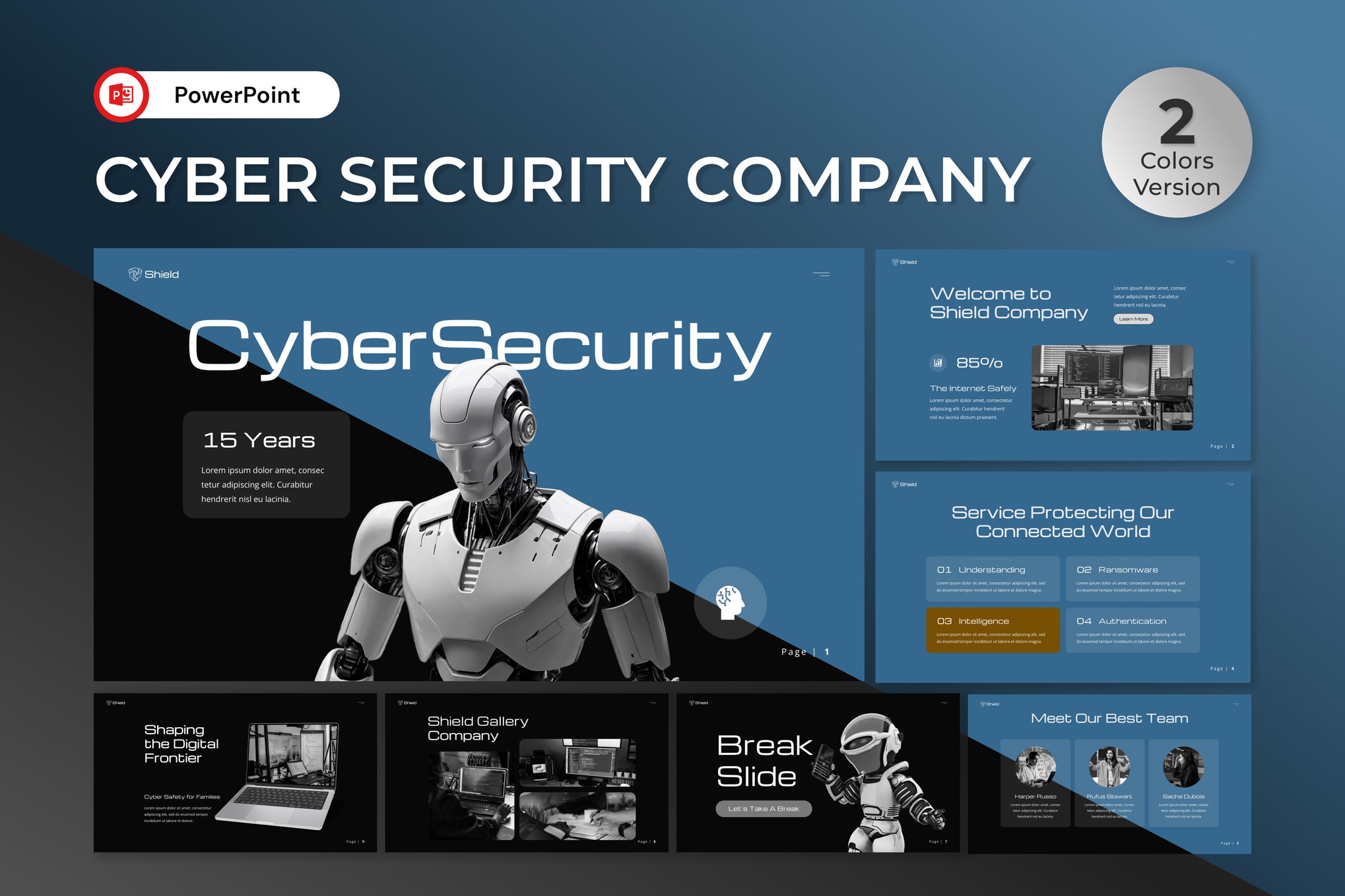 Cyber Security Company PowerPoint Template