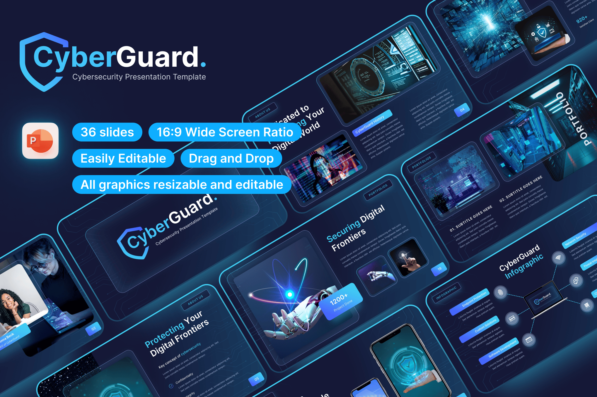 CyberGuard - Cyber Security Presentation Template