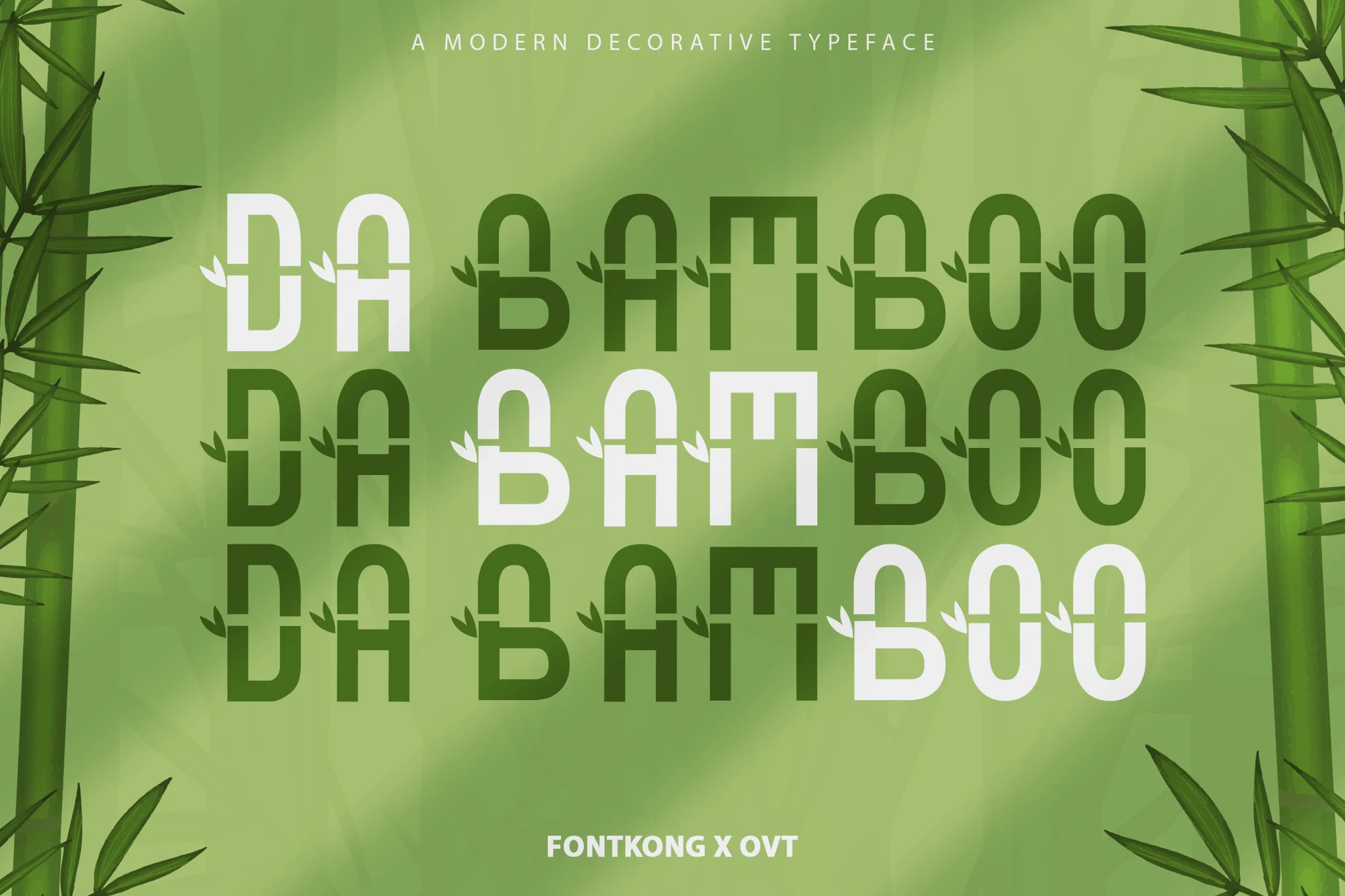 Da Bamboo - Modern Decorative Font