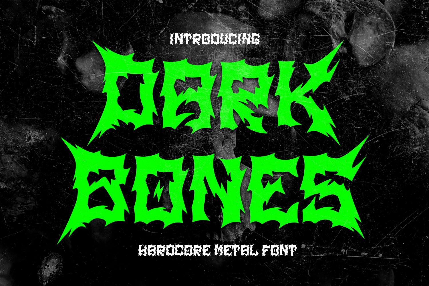 Dark Bones - Modern Heavy Metal Font