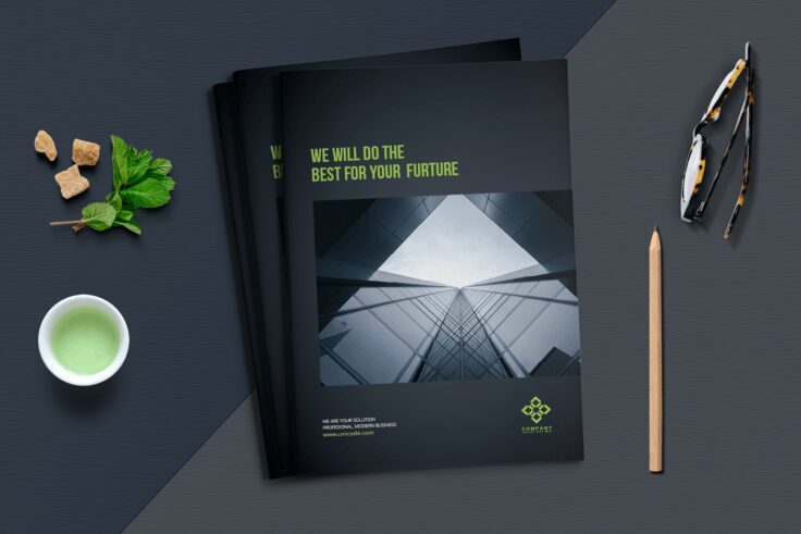 View Information about Dark Business Brochure Template