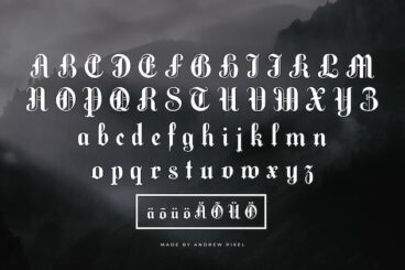 Second alternate image for Darklands Font