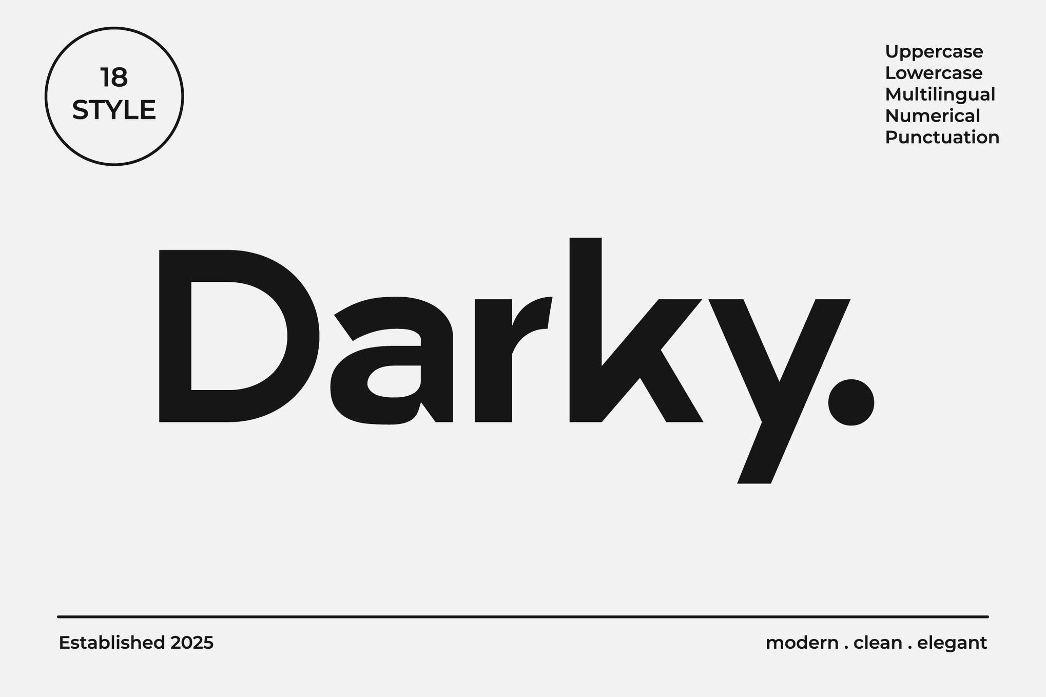 Darky - Minimal Small Text Font Family