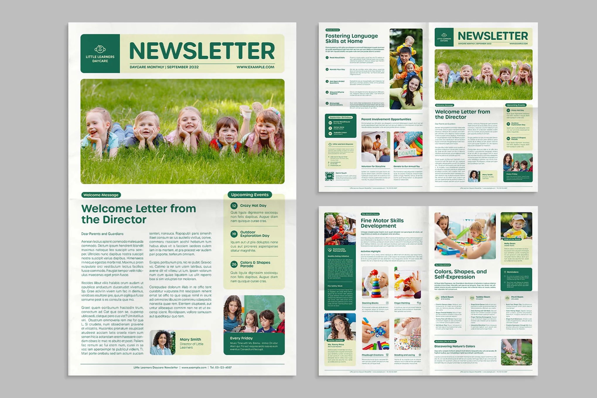 Daycare & School Newsletter Template