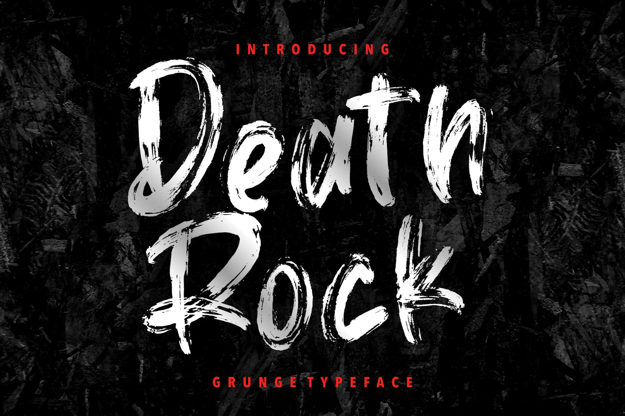 Death Rock - Grunge Brush Font