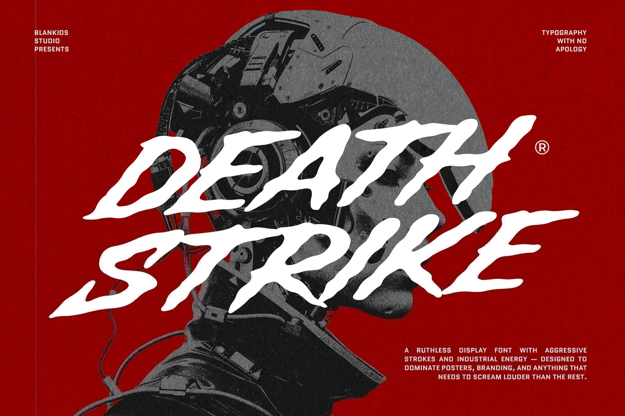 Death Strike - Aggressive Brush Font