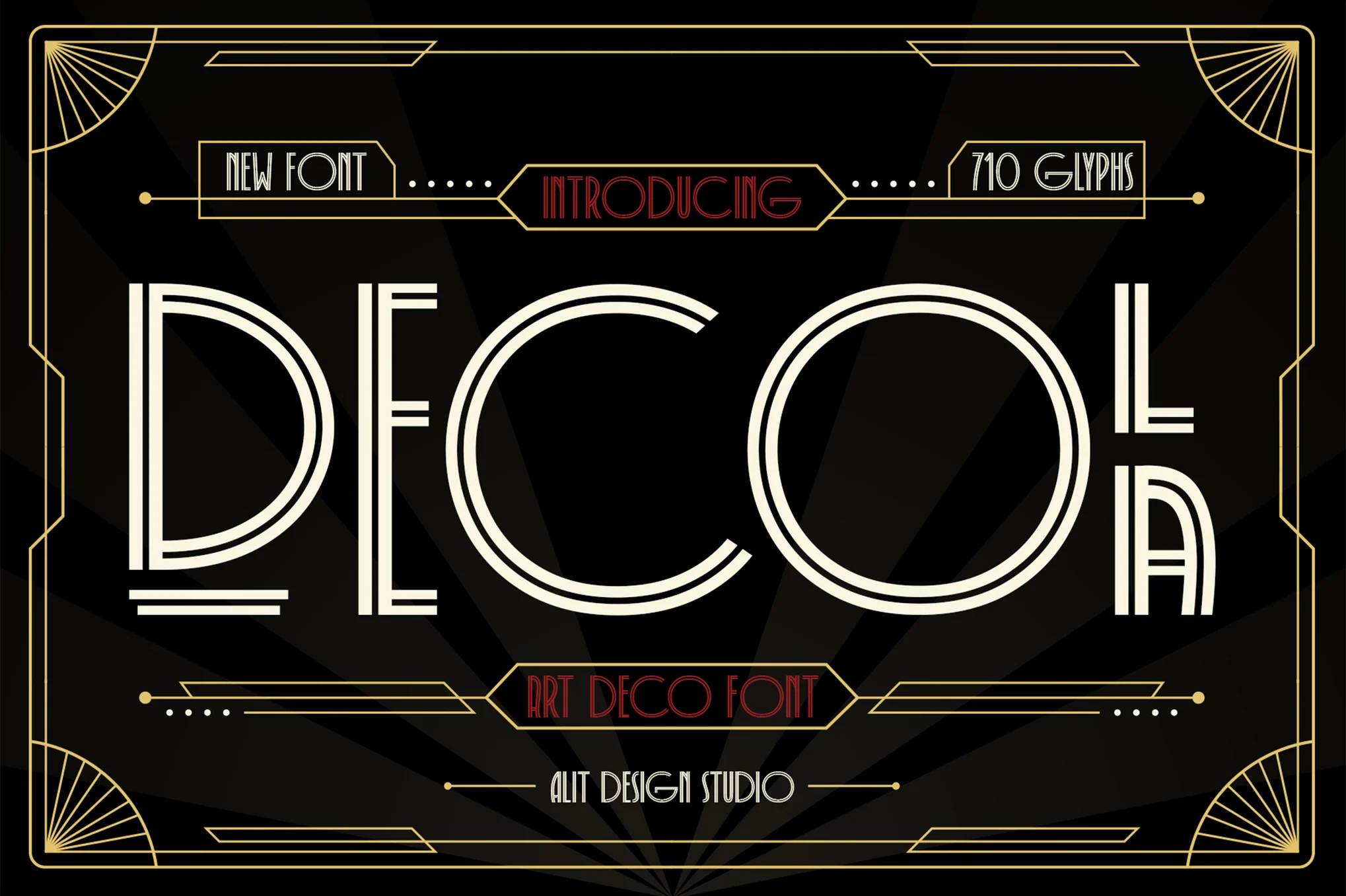 Decola - Art Deco Font