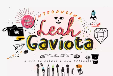 Leah Gaviota Casual Decorative Font