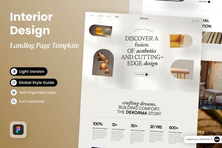 View Information about Dekorma Interior Design Landing Page