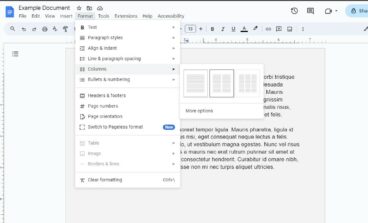 How to Make Columns in Google Docs | Design Shack