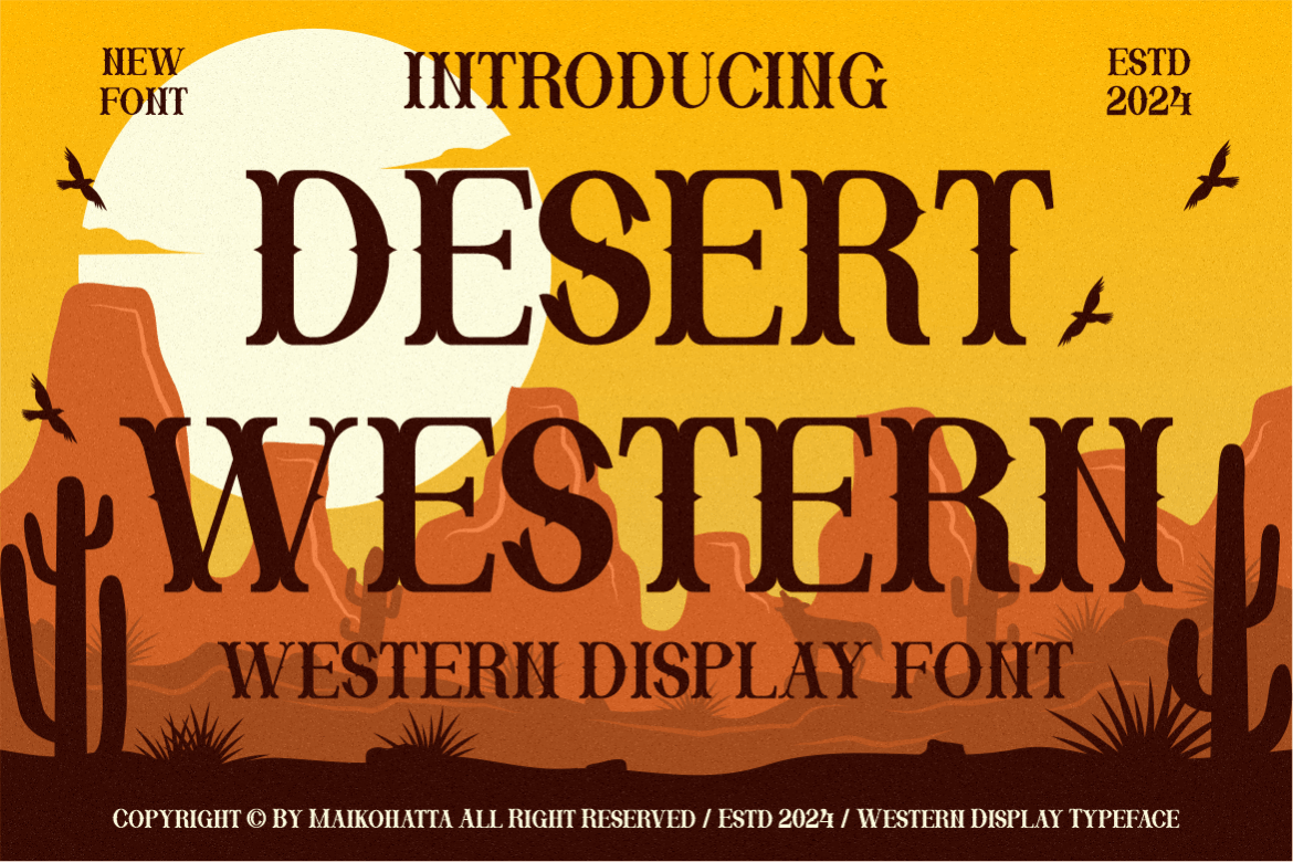 Desert Western - Western Display Font