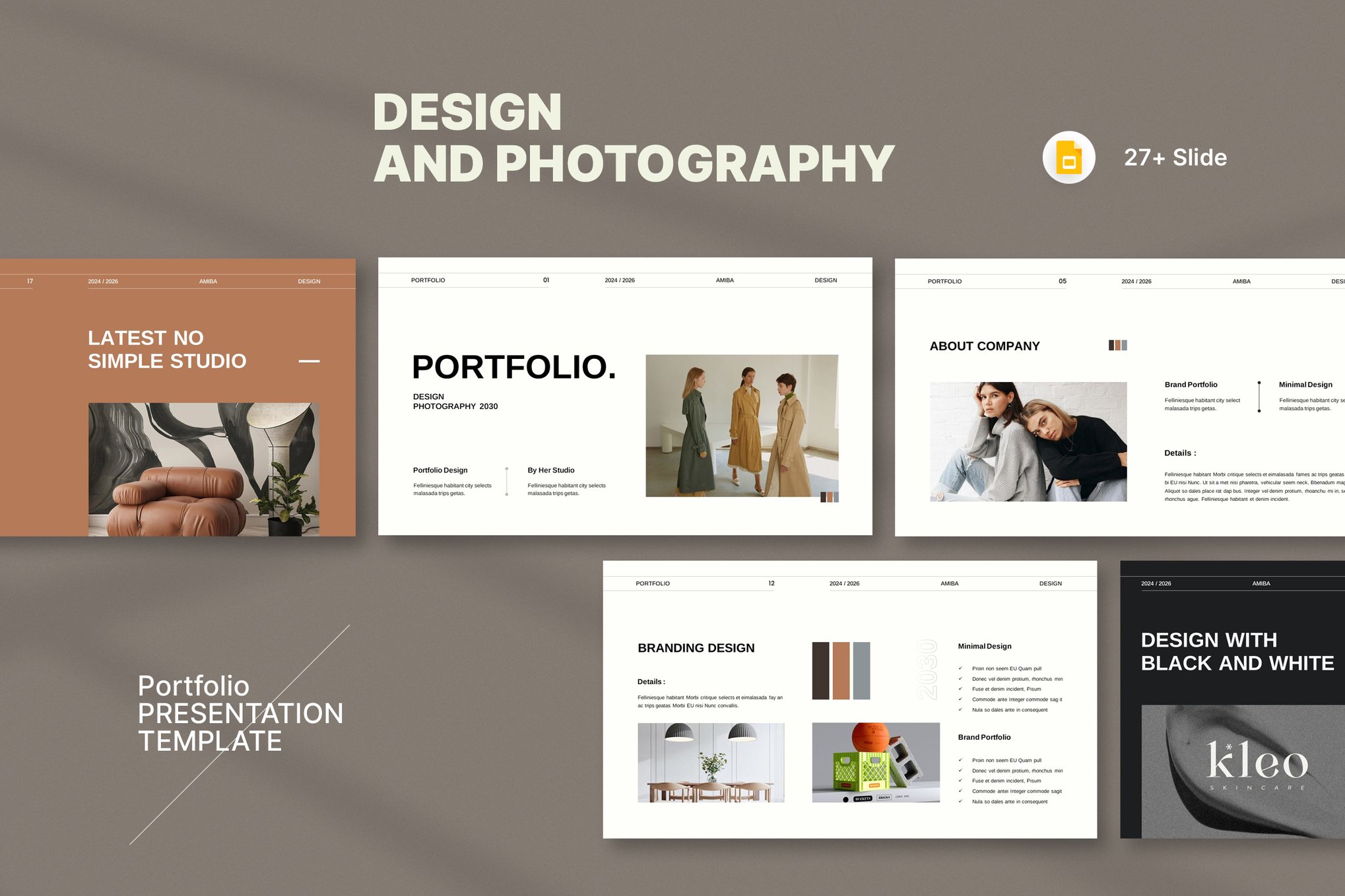Design Portfolio Presentation Template