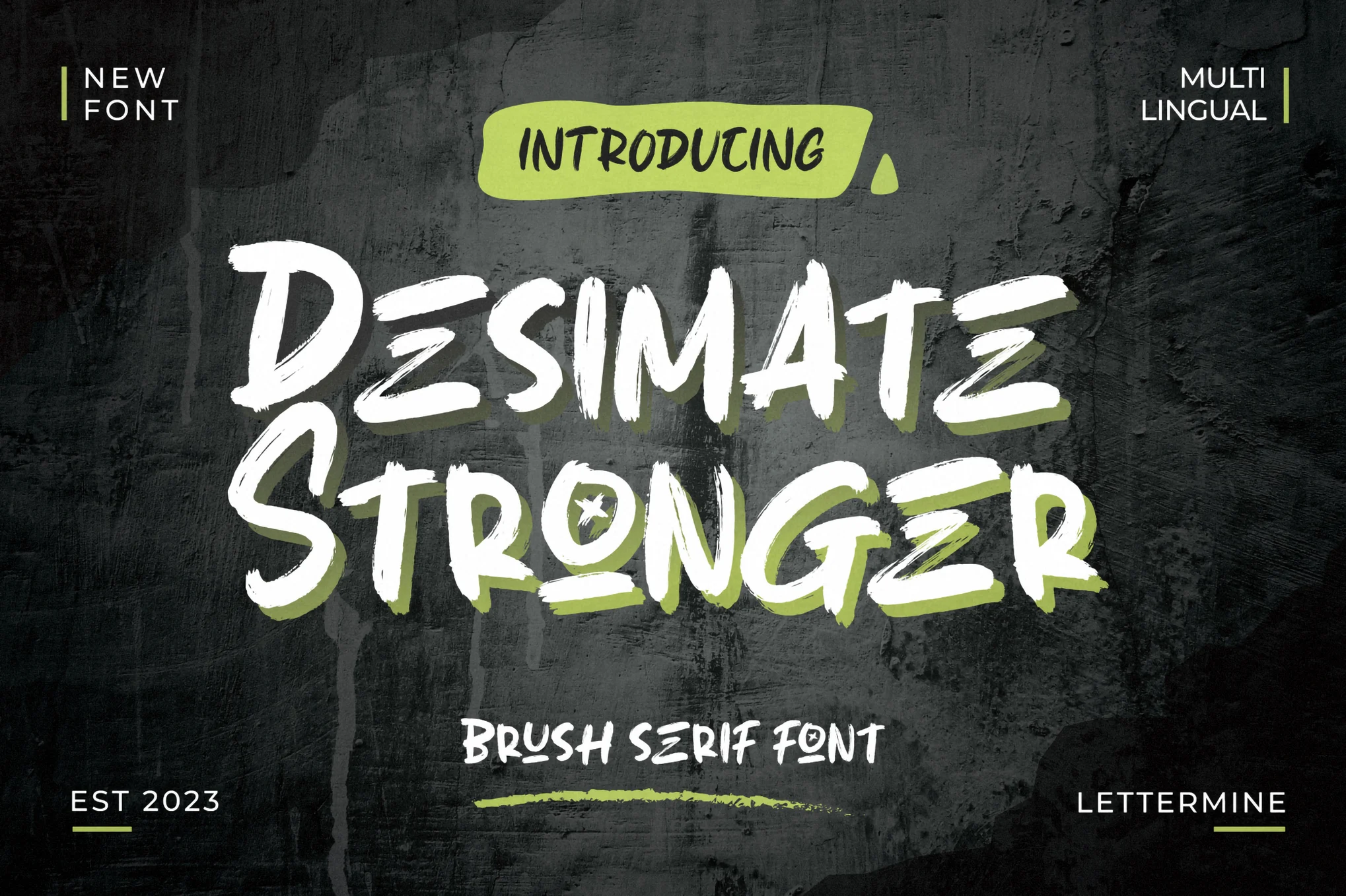 Desimate Stonger - Script Handwritten Font