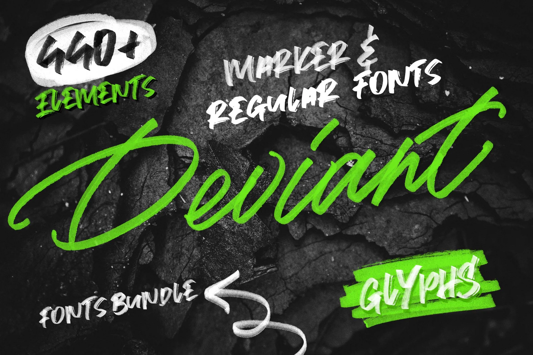 Deviant - Trendy Marker Font