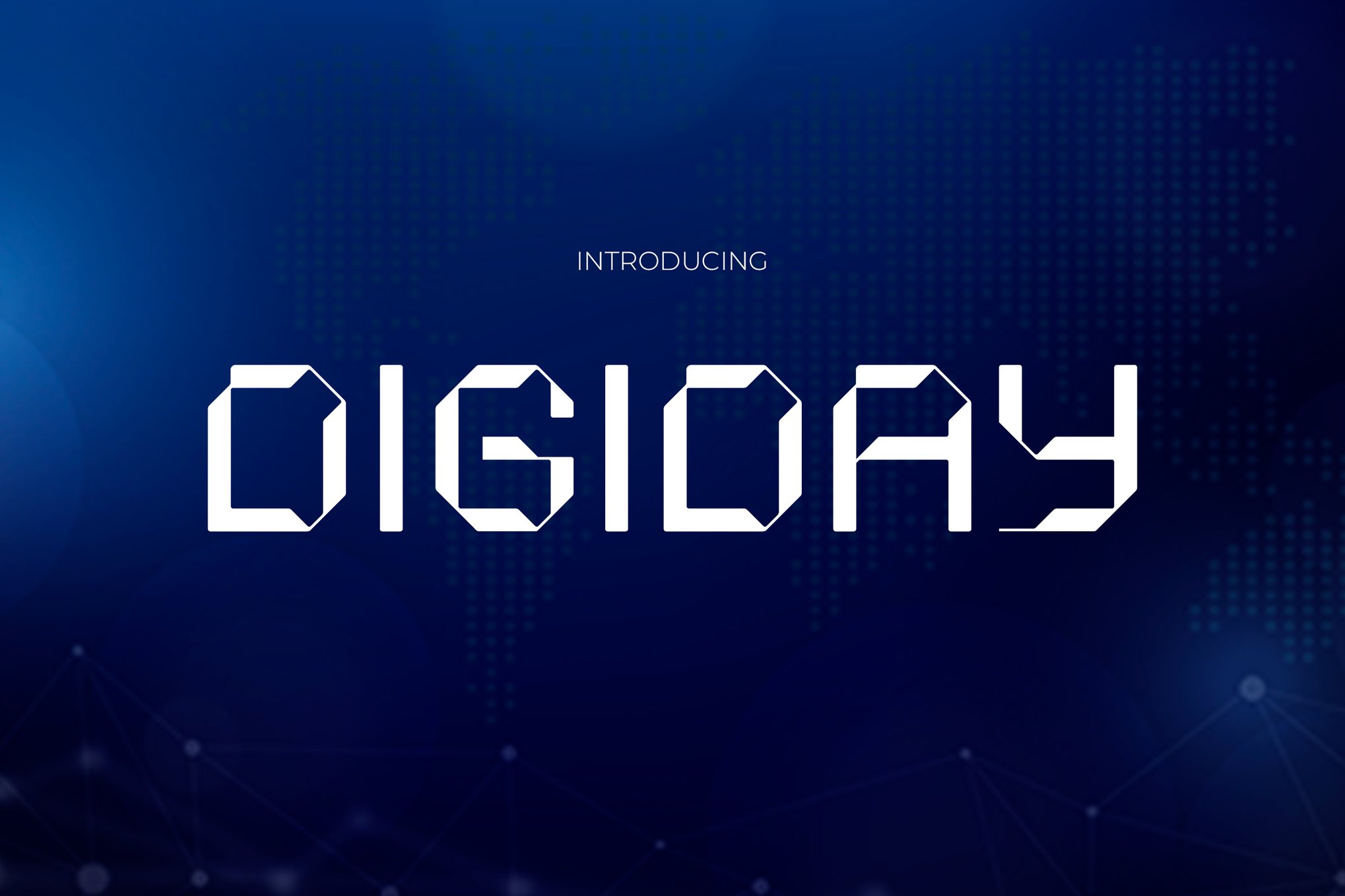 Digiday - Futuristic Digital Font