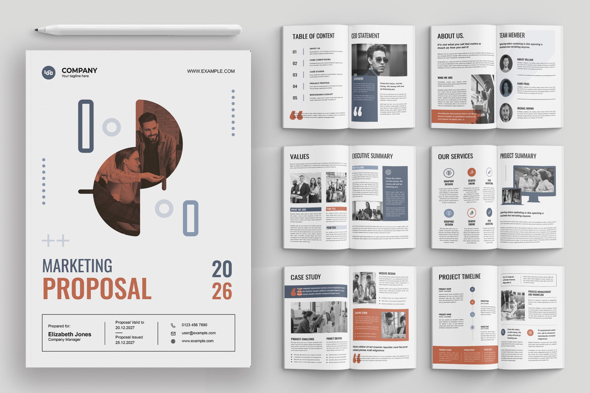 Digital Marketing Proposal Booklet Layout