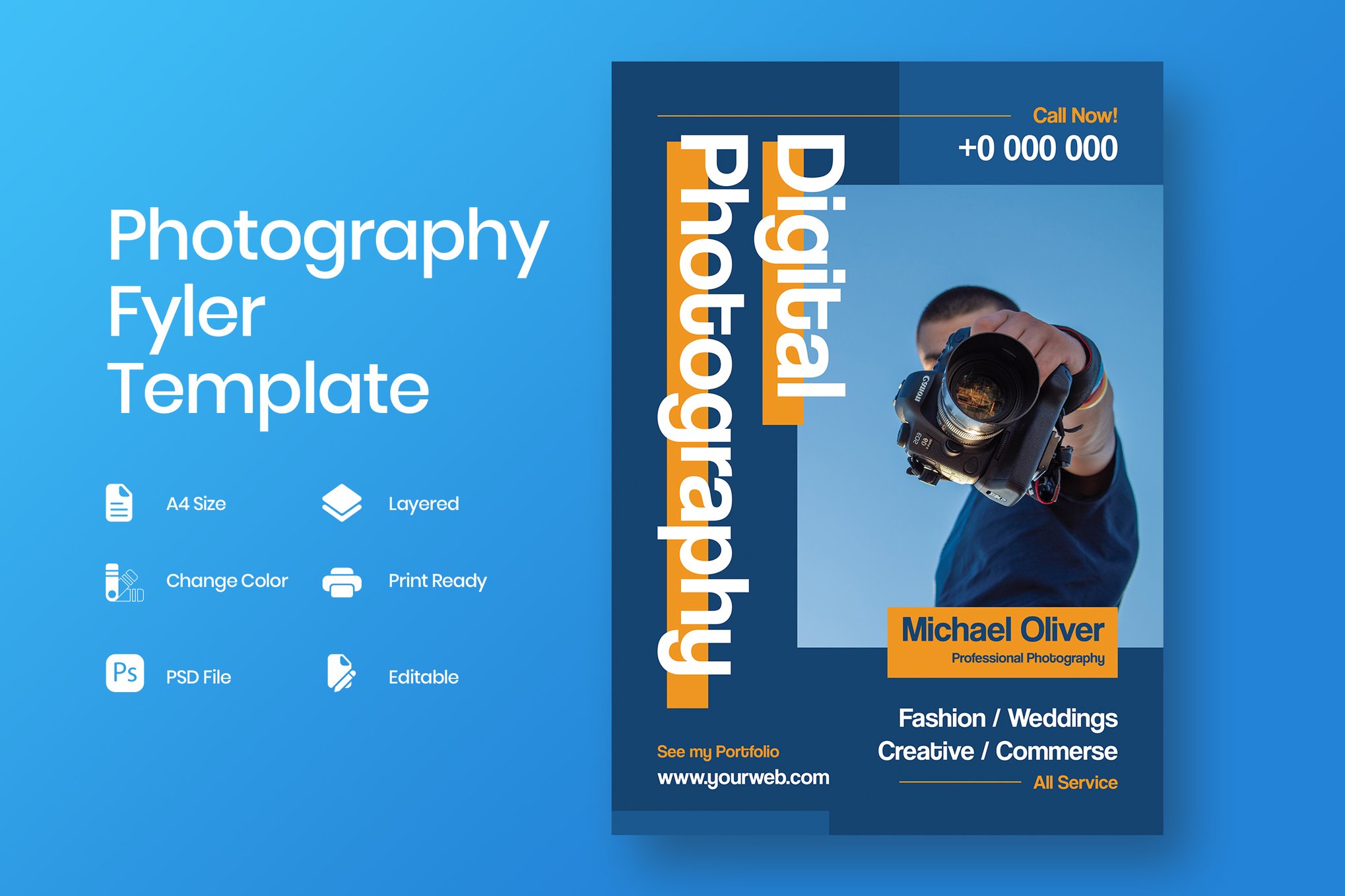 Digital Photography Flyer Template