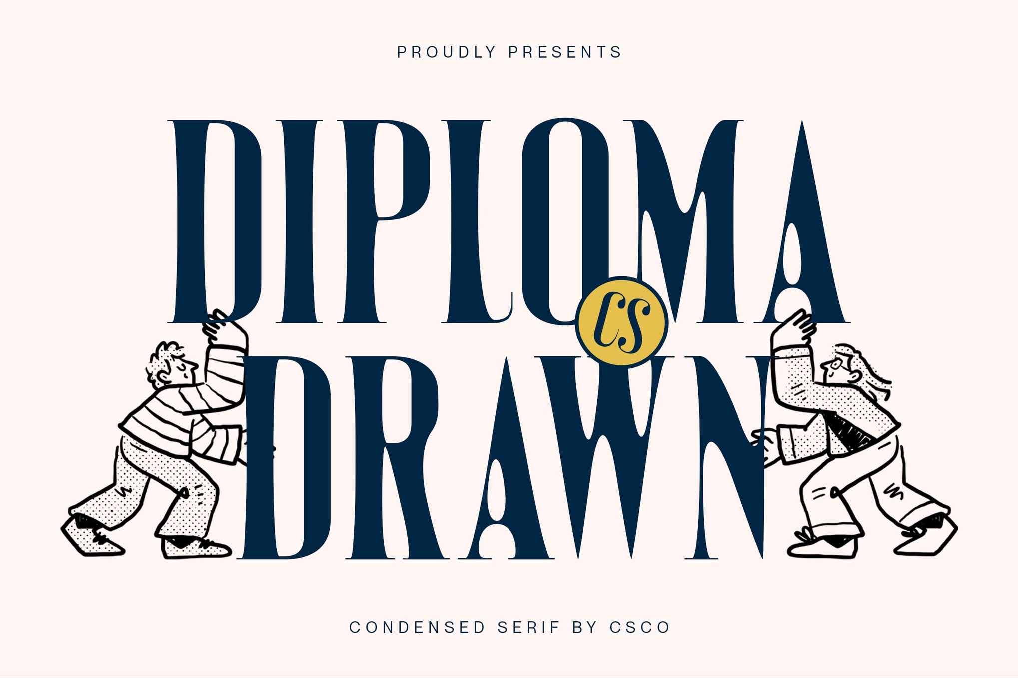 Diploma Drawn - Graduation Font