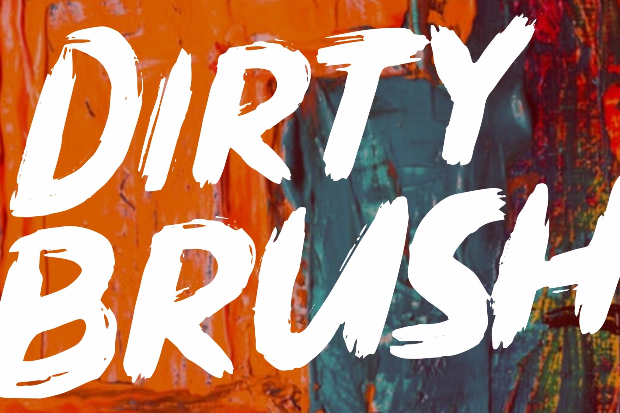 Dirty Brush - Bold Paint Brush Font