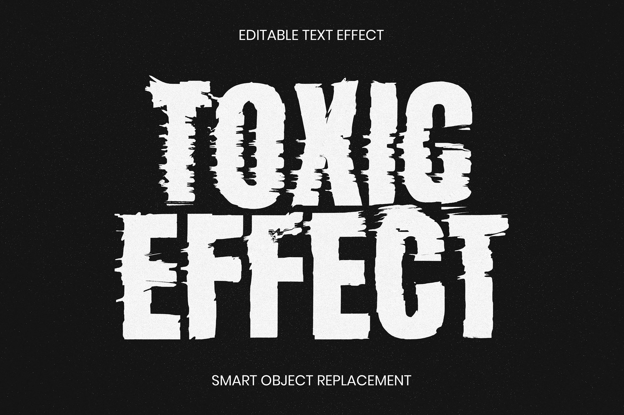 Displace Text Effect Photoshop Template