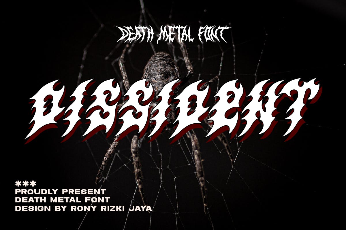 Dissident - Death Metal Font