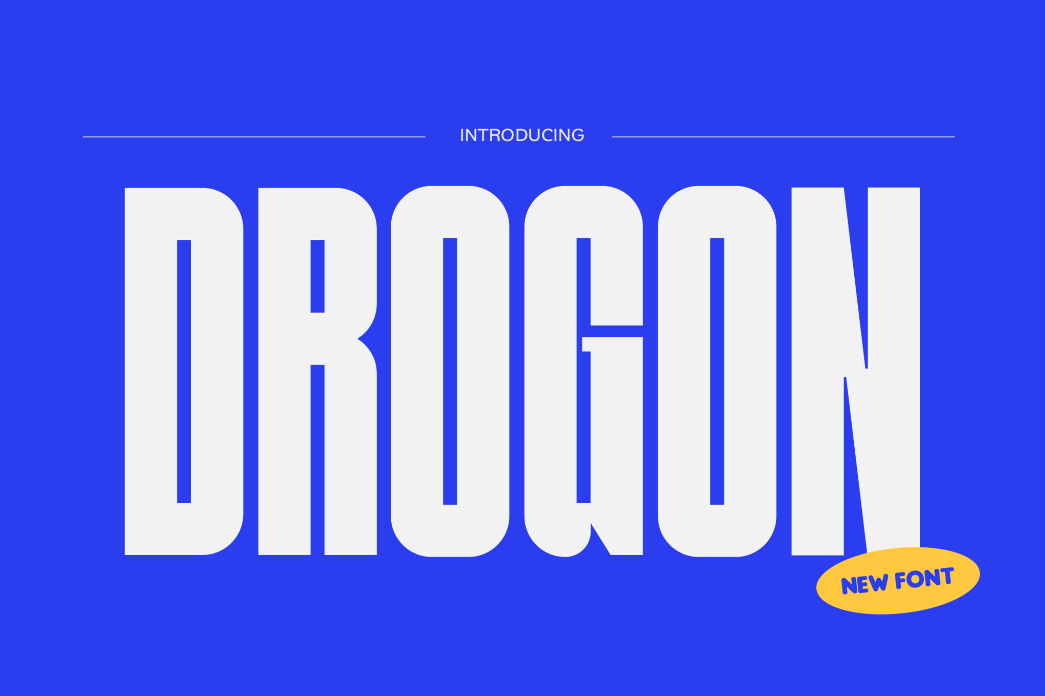 Drogon - Narrow Poster Font