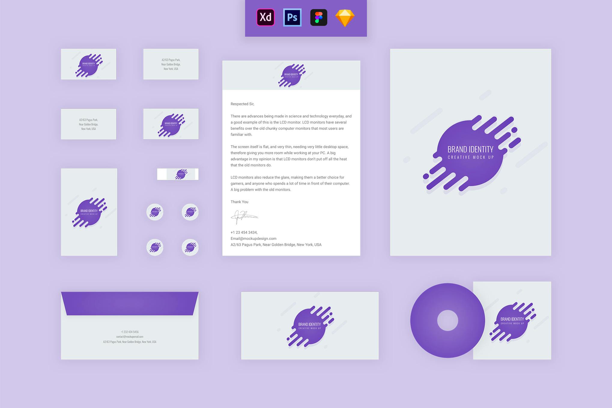 Droplet - Brand Identity Mockup Kit for Figma