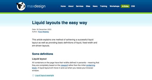 35 Awesome Fluid and Elastic Layout Examples, Templates and Tutorials ...