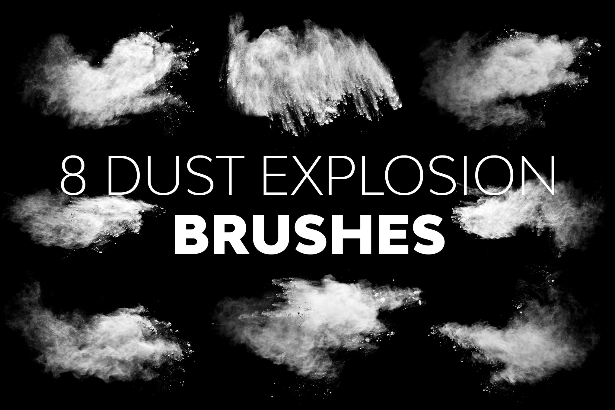 Dust Explosion Brushes for Photoshop